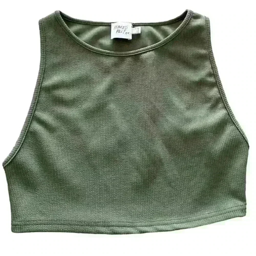 PRINCESS POLLY LAILA TOP GREEN
